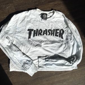 Long sleeve unisex medium thrasher tee